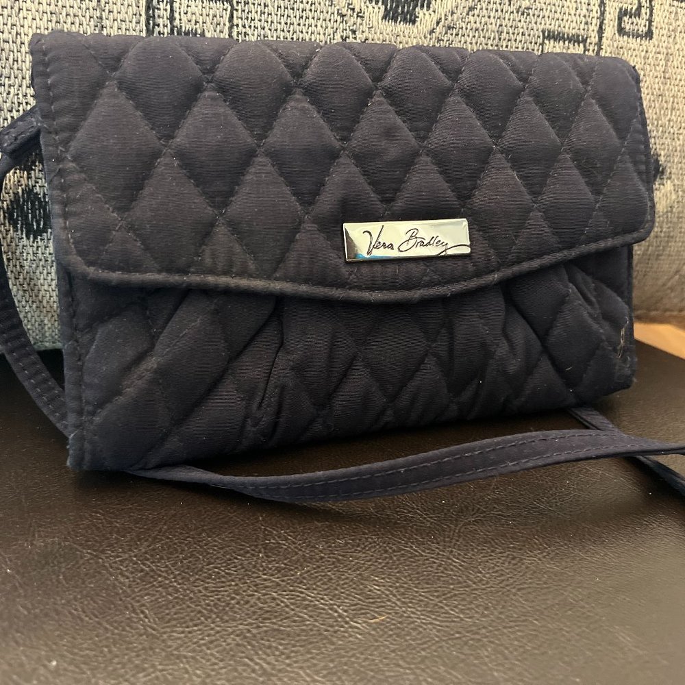 NWOT Vera Bradley Small Crossbody Navy  Wallet